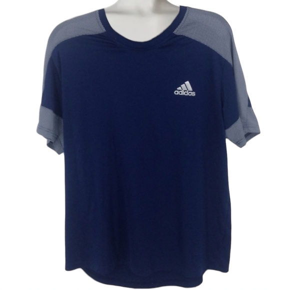 Adidas Climalite Tee with Textured Mesh Sleeves - Picture 1 of 6